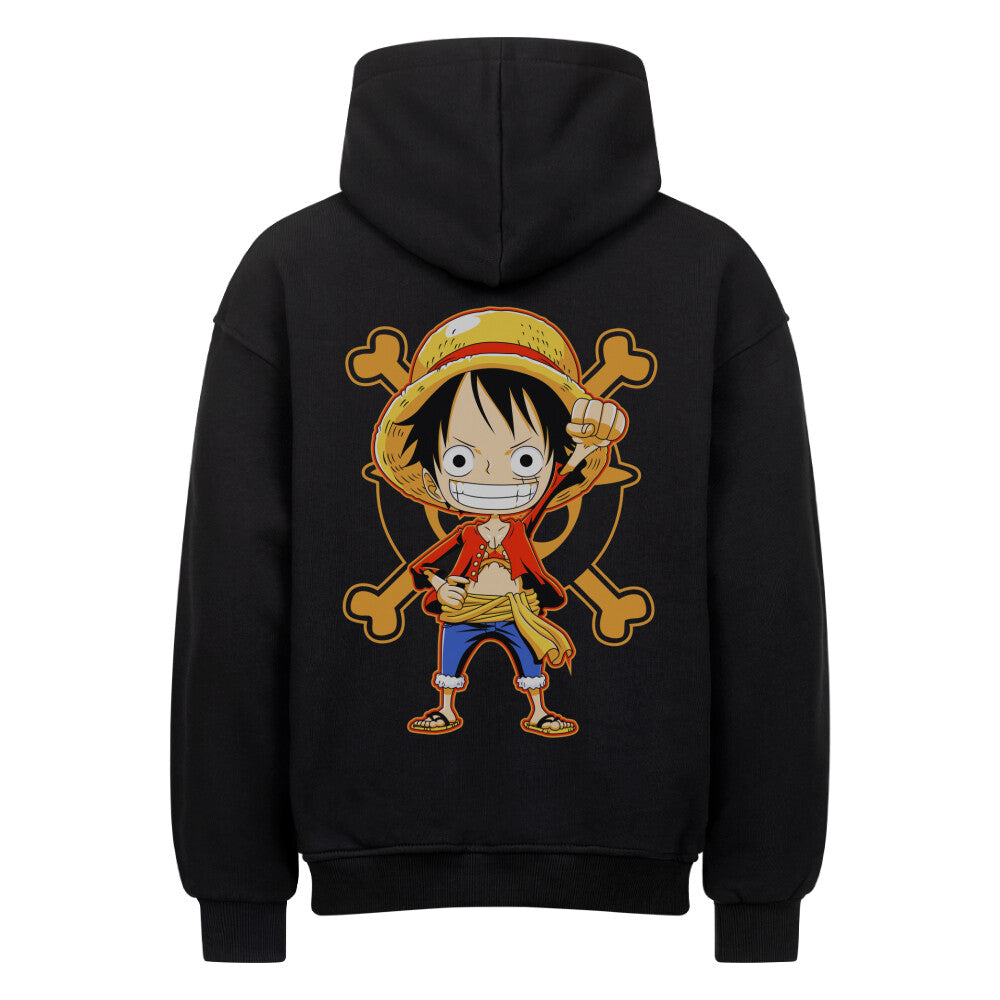 One Piece x Luffy Chibi - Heavy Cotton Oversized Hoodie