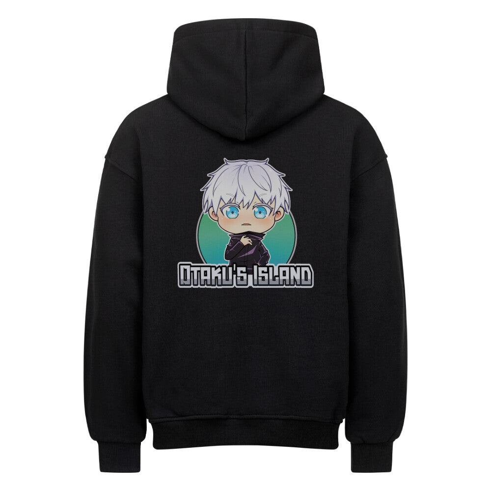 Otaku's Island x Chibi Gojo - Heavy Cotton Oversized Hoodie